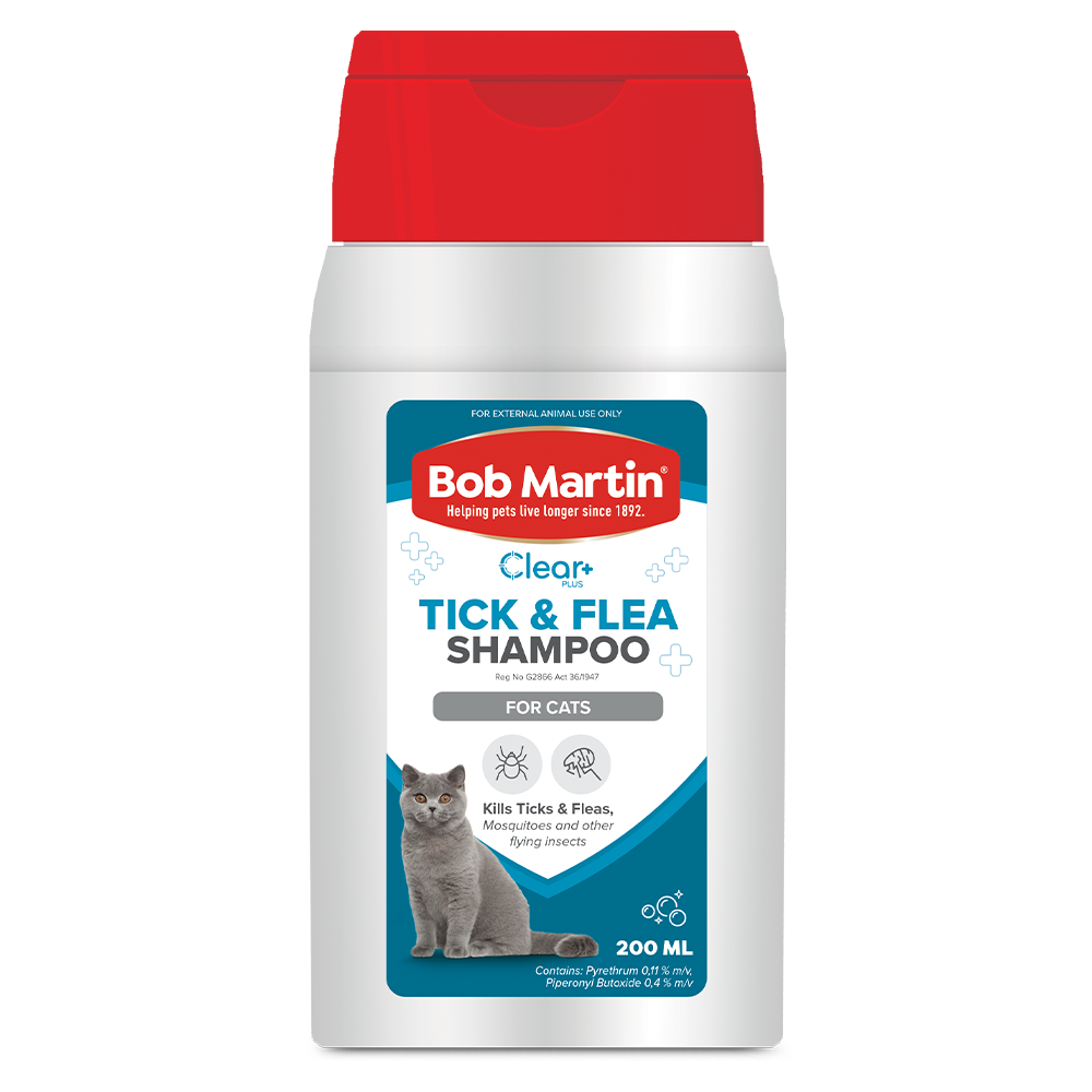 BOB MARTIN TICK & FLEA CAT SHAMPOO 200ML