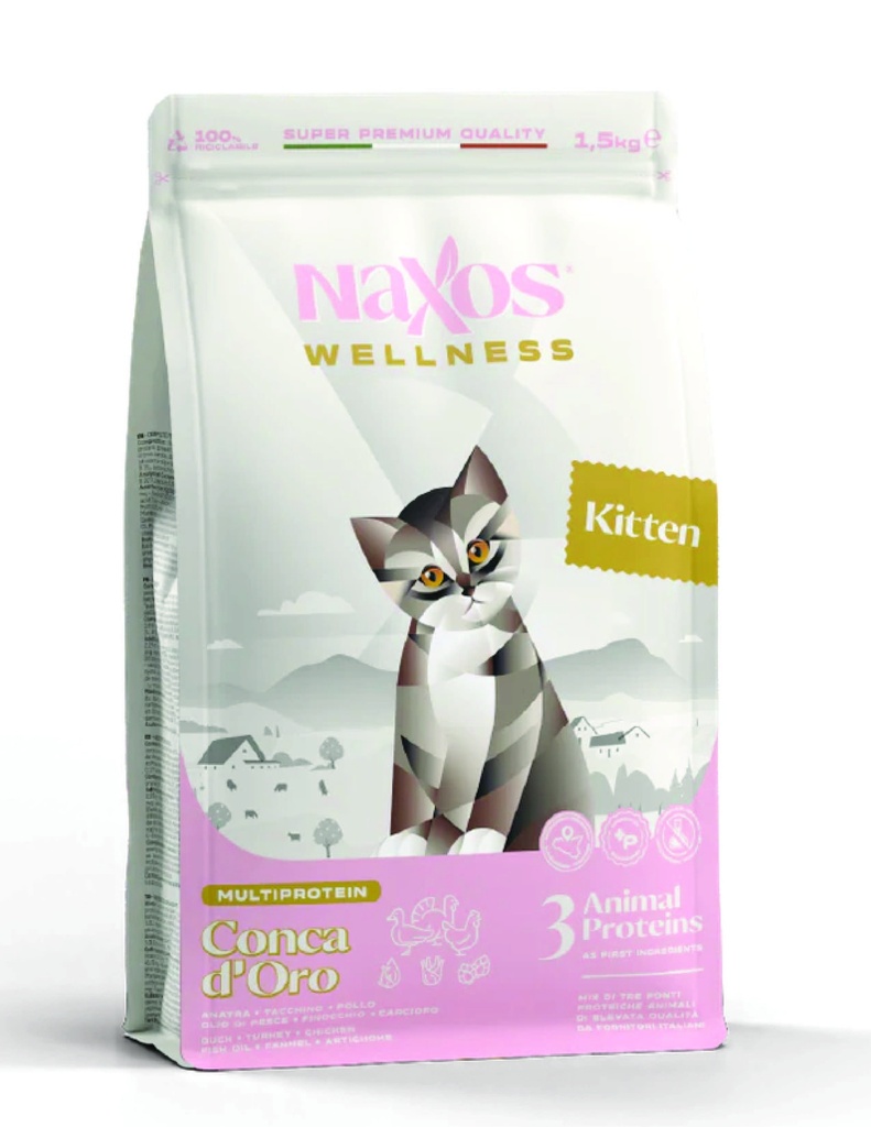 NAXOS Wellness Kitten Duck Chicken & Turkey 1.5 KG