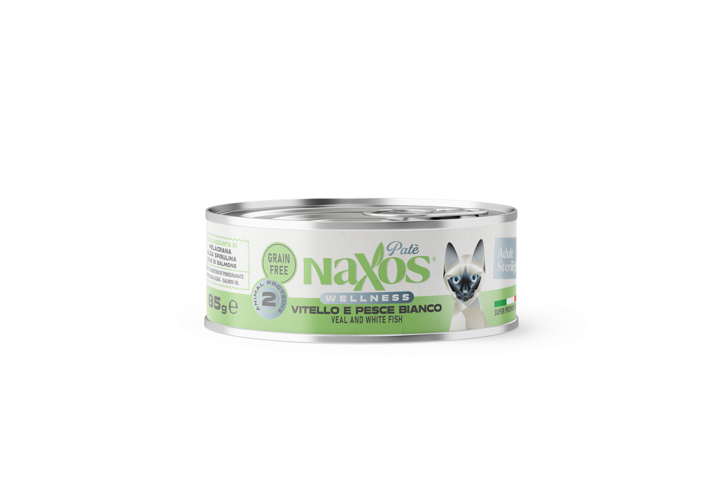 NAXOS Wellness Cat Sterilight Pate Veal & White Fish 85 GR