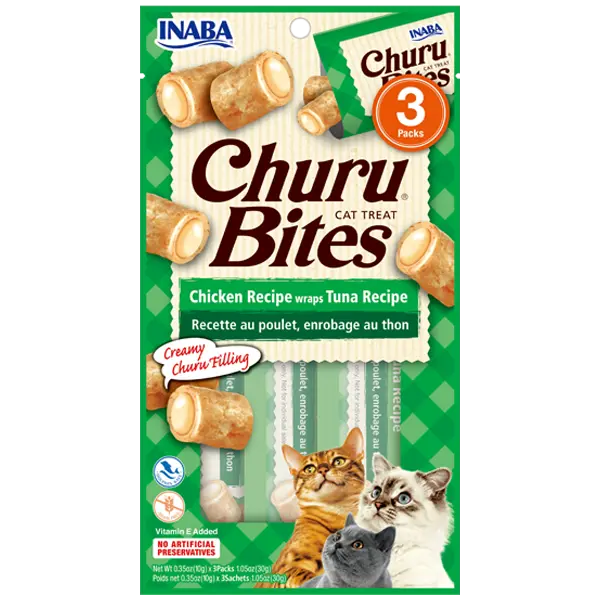 INABA CAT CHURU BITES (CHICKEN TUNA RECIPE)