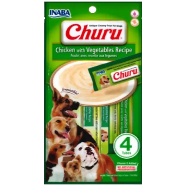 INABA DOG CHURU 4P CHICKEN WITH VEGETABLES RECIPES