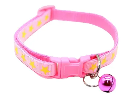 NYLON CAT COLLAR with STAR PATTERN