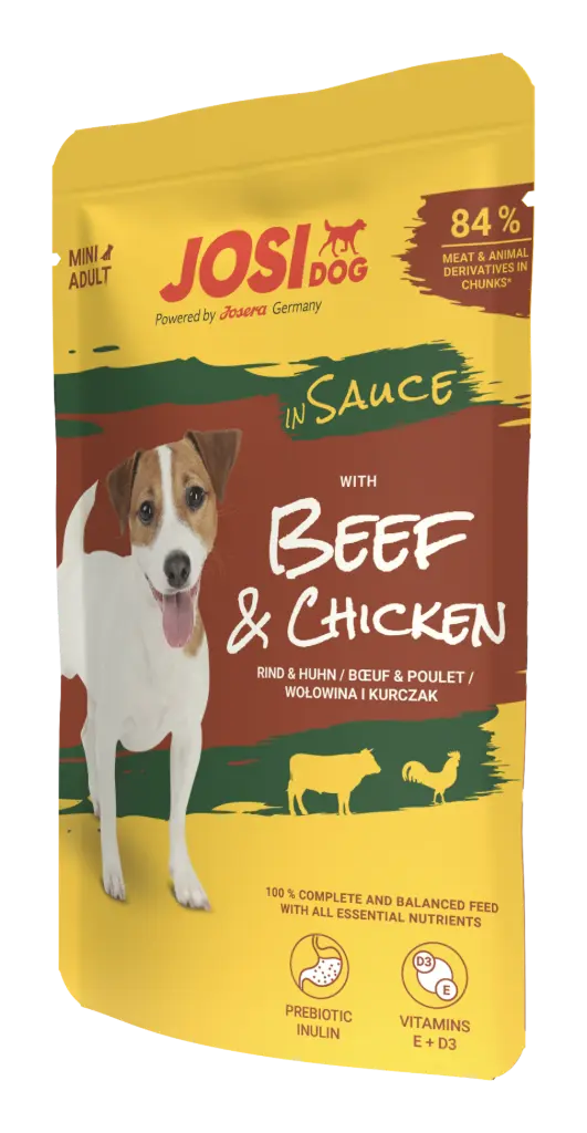 JOSIDOG BEEF&CHICKEN IN SAUCE 100GR