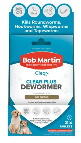 BOB MARTIN CLEAR+ DEWORMER FOR PUPPIES