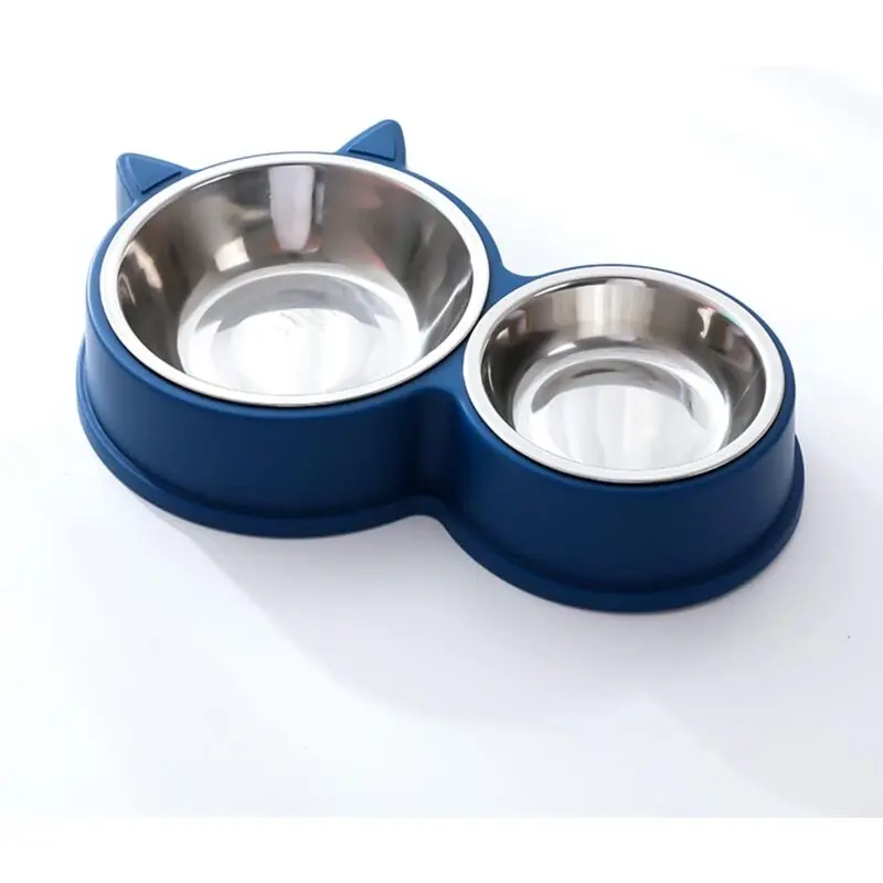 CAT SHAPED DOUBLE BOWL (30CM X 25CM X 5CM)