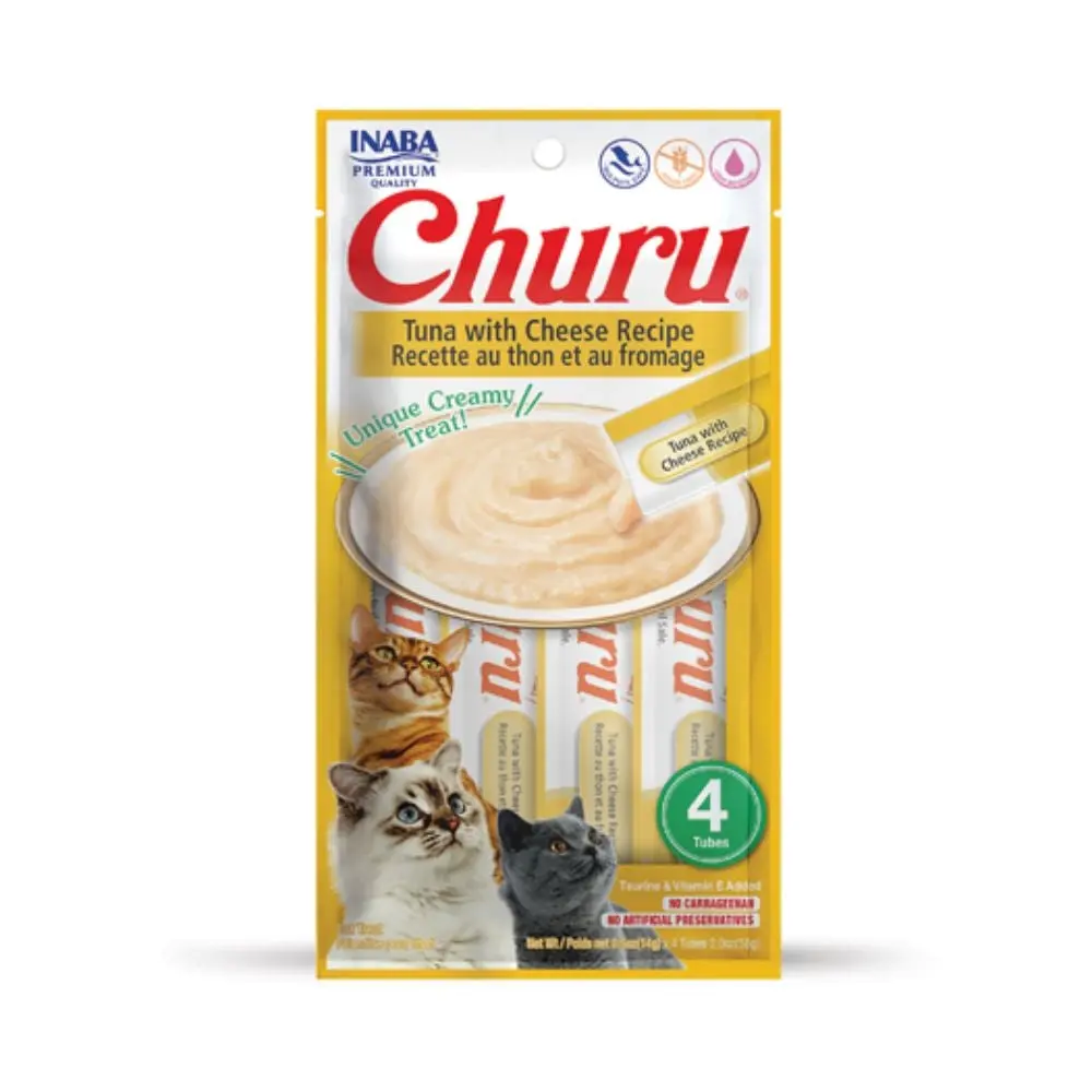 INABA CAT CHURU 4P (TUNA WITH CHEESE)