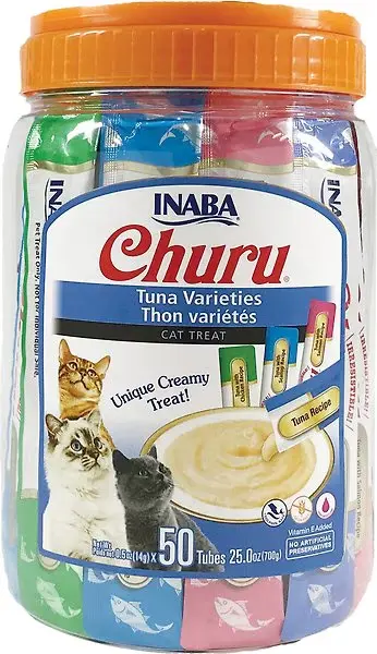 INABA CAT CHURU 50 TUBES (TUNA VARIETIES)