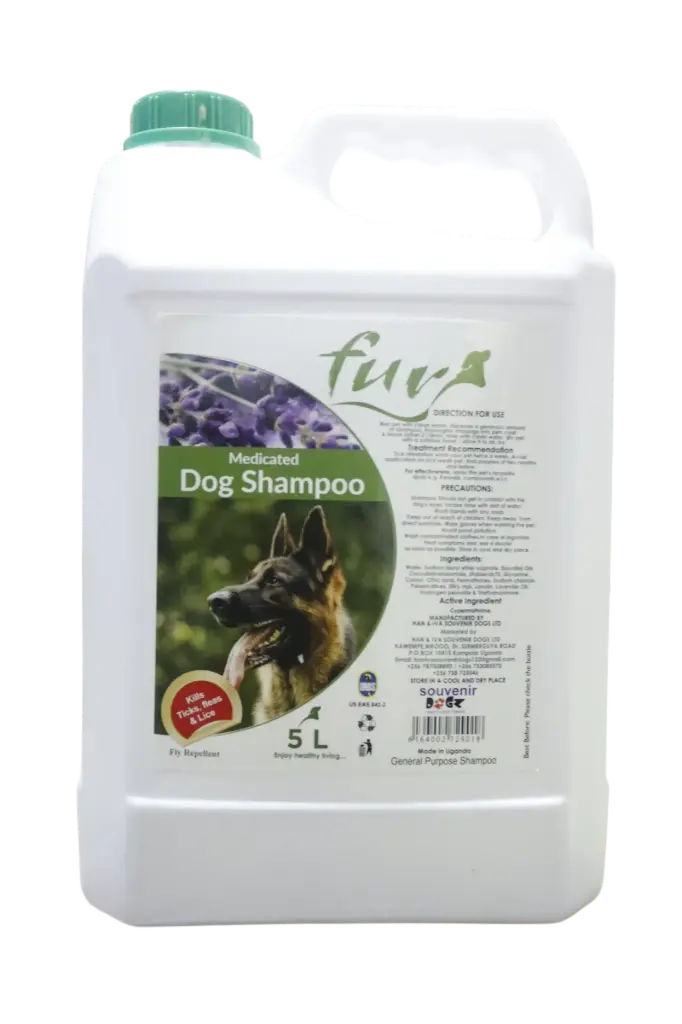 FUR MEDICATED DOG SHAMPOO 5 LTR