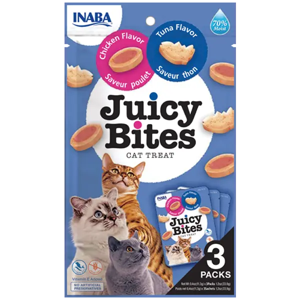 INABA CAT JUICY BITES (TUNA & CHICKEN) 