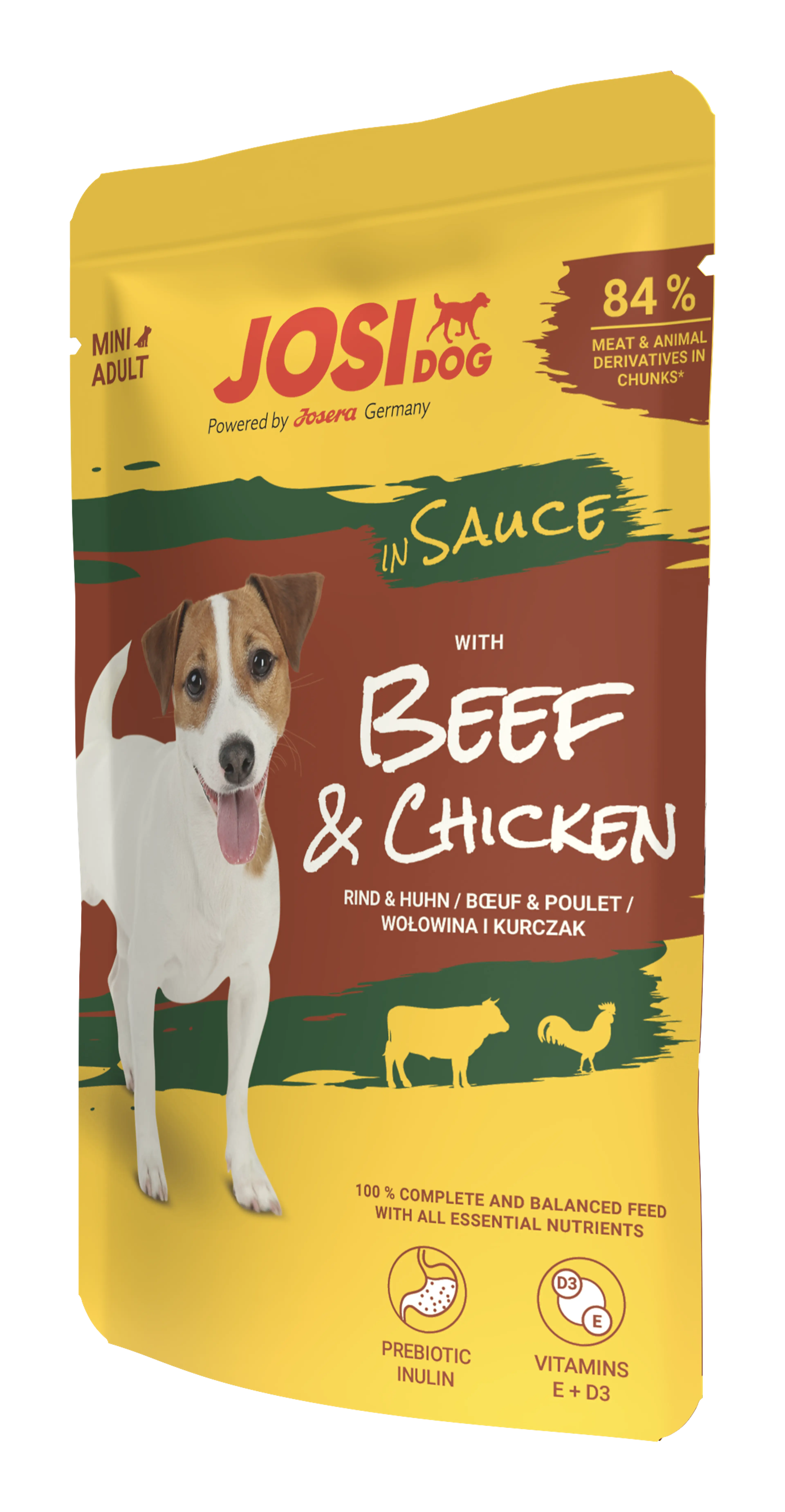 JOSIDOG BEEF&CHICKEN IN SAUCE 100GR