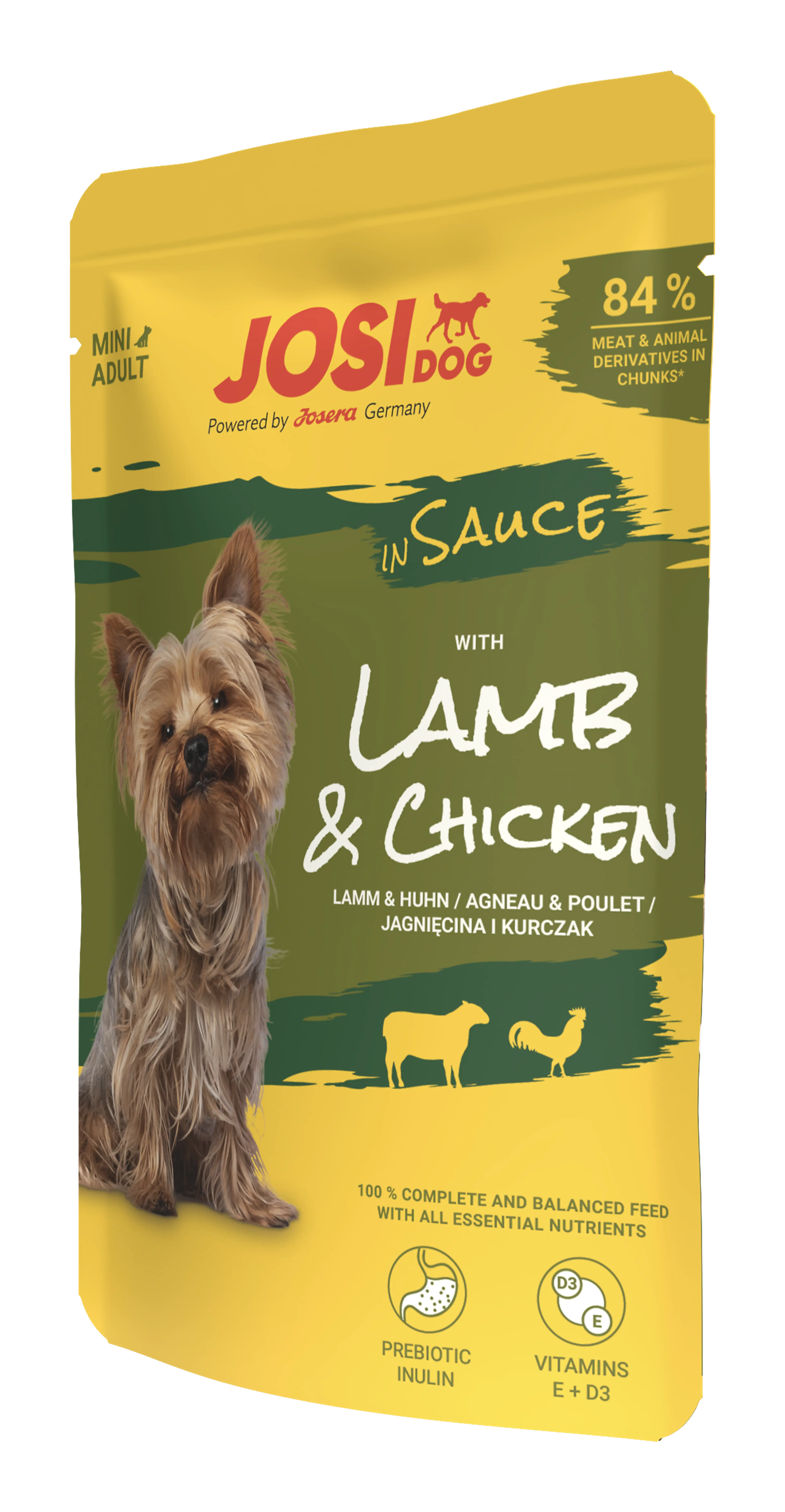 JOSIDOG LAMB&CHICKEN IN SAUCE 100GR