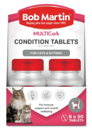 BOB MARTIN CONDITION TABLETS FOR CATS & KITTENS 50 TABLETS