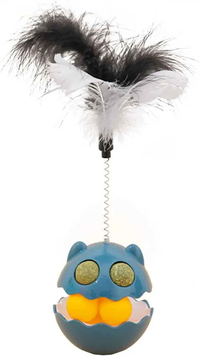 CAT TUMBLER FEATHER TEASING PLAYSET 26CM