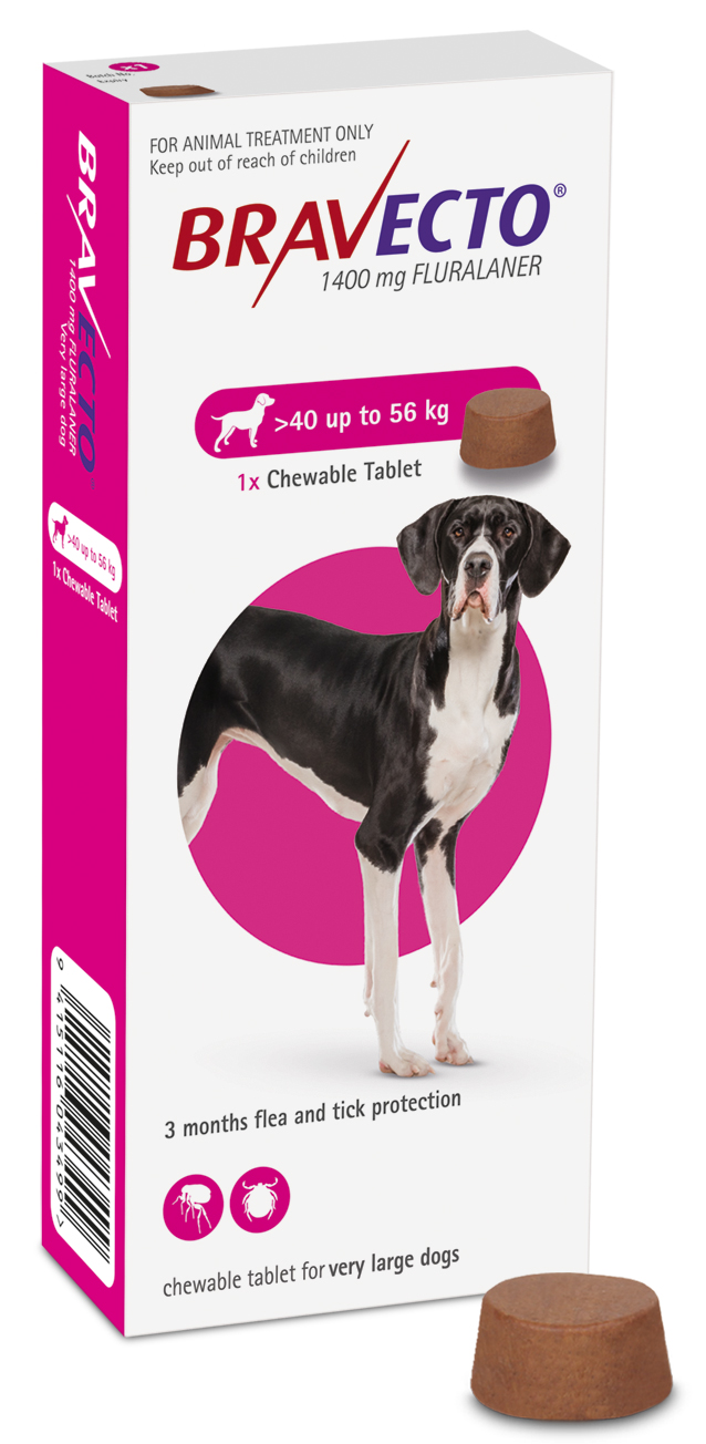Bravceto Dog 40kg - 56kg 1,400mg