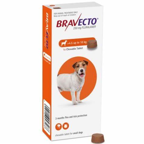 Bravecto Dog 4.5kg-10kg 250mg