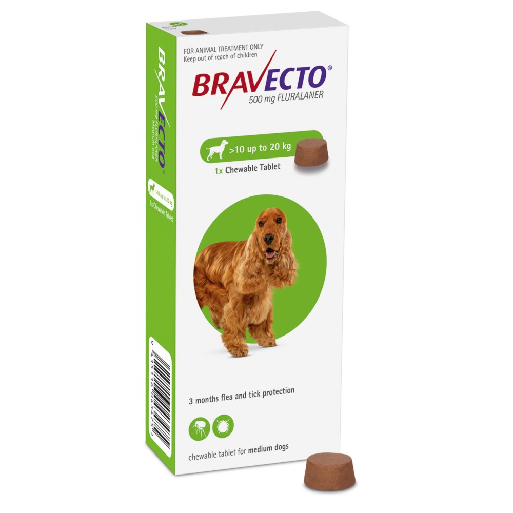 Bravecto Dog 10kg - 20kg 500mg